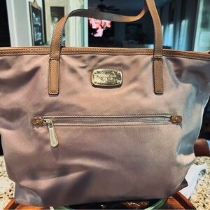 Michael Kors Satin Taupe Bag